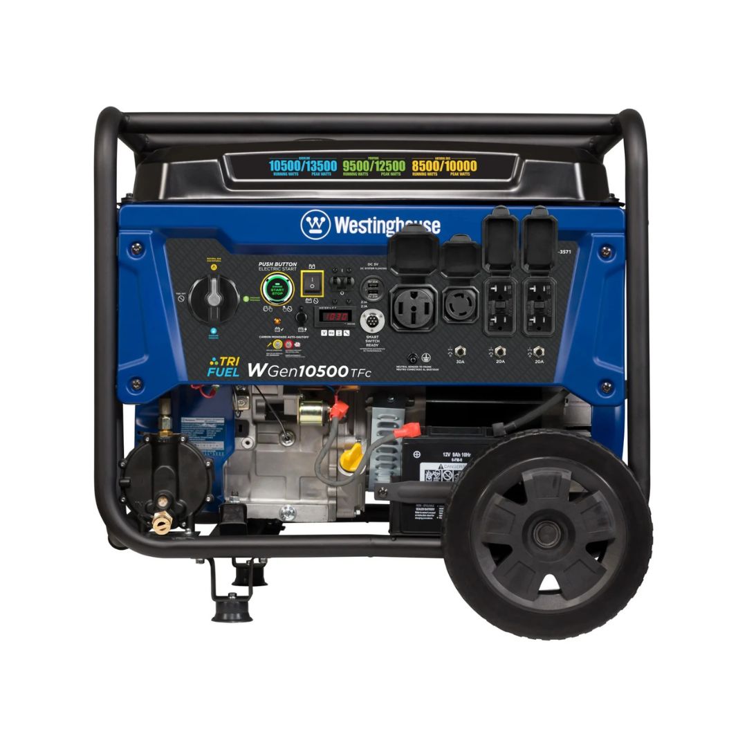 WGen10500TFc | Generador Portátil Tri-Fuel 10,500 W de Westinghouse - Imagen 3