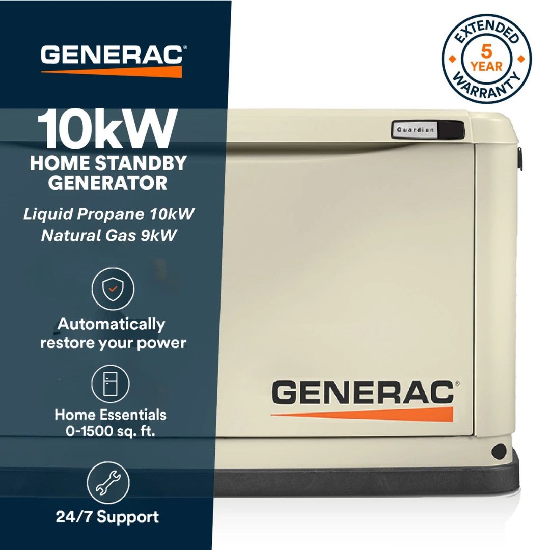7172 | Generac de 10 kW - Generador de Respaldo Residencial con Transfer Switch Automático de 100 A, 16 Espacios y 24 Circuitos - Imagen 4