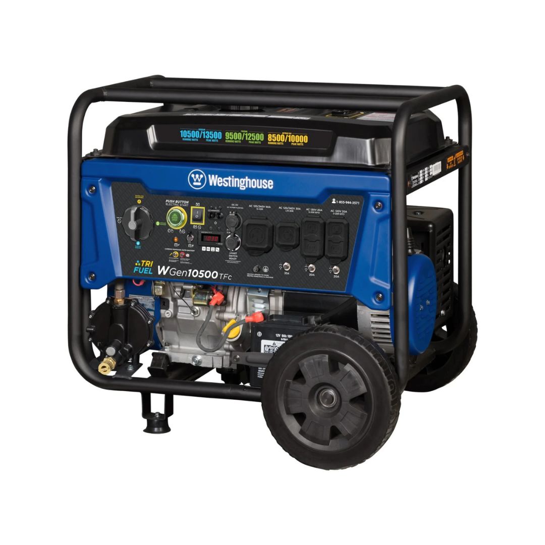 WGen10500TFc | Generador Portátil Tri-Fuel 10,500 W de Westinghouse - Imagen 5