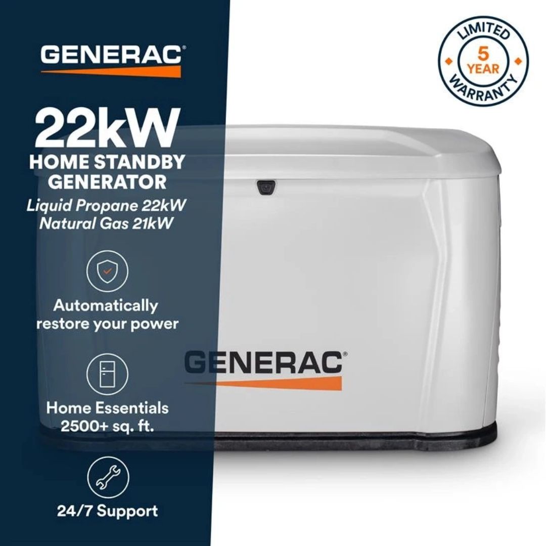 7325 | Generac Next Gen 22 kW - Generador de Respaldo Residencial con Transfer Switch Automático SE Rated de 200 A - Imagen 4